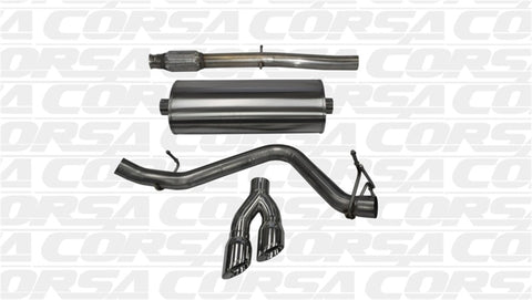 Corsa 14 GMC Sierra/Chevy Silv 1500 Crew Cab/Std. Bed 5.3L V8 Polished Sport Single Side CB Exhaust - 14874