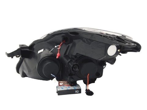 ANZO 2008-2009 Nissan Altima (2 Door ONLY) Projector Headlights w/ Halo Chrome (CCFL) - 121396