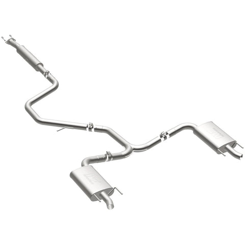 MagnaFlow Cat-Back SS 2.25/2.5in Dual Split Rear Exit Polished 3in Tip 2015 Chev Impala 3.6L V6 - 19023