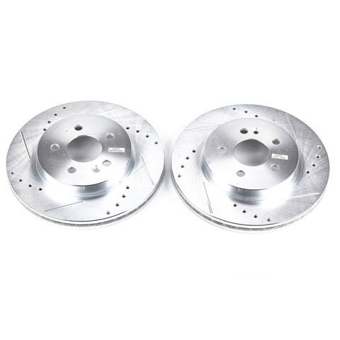 Power Stop 98-03 Mercedes-Benz ML320 Front Evolution Drilled & Slotted Rotors - Pair - EBR626XPR