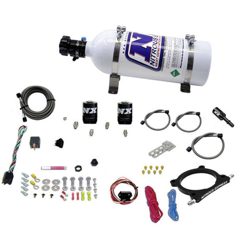 Nitrous Express 11-15 Ford Mustang GT 5.0L High Output Nitrous Plate Kit (50-250HP) w/5lb Bottle - 20951-05