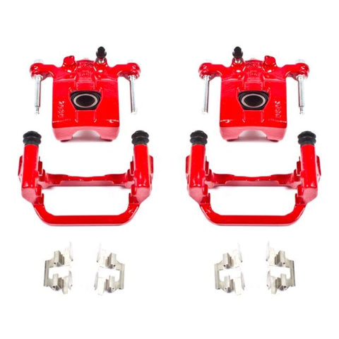 Power Stop 07-12 Nissan Altima Rear Red Calipers w/Brackets - Pair - S2780A
