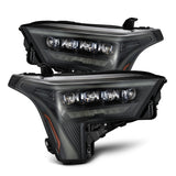 AlphaRex 22-23 Toyota Tundra NOVA-Series Headlights Alpha-Black w/Amber DRL - Req 810029 OR 810030 - 880871