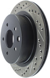 StopTech 03-05 350Z / 03-04 G35 / 03-05 G35X SportStop Slotted & Drilled Rear Right Rotor - 127.42077R