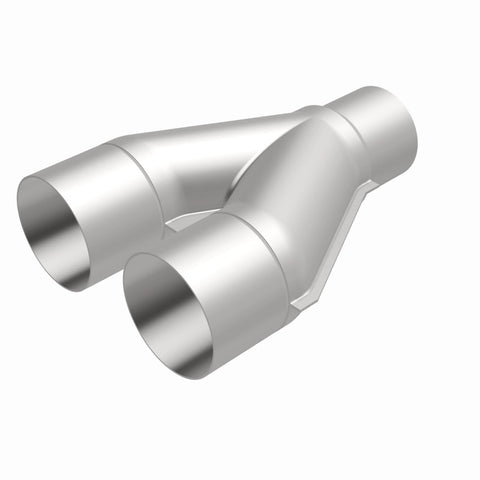 MagnaFlow Universal Trans Y-Pipe All SS 4inch (Dual) 3.5inch (Single) x 13inch (Overall) - 10800