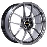 BBS RF 18x9 5x120 ET47 Diamond Black Wheel -82mm PFS/Clip Required - RF521DBK