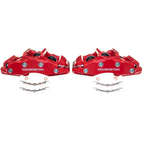 Power Stop 06-13 Chevrolet Corvette Front Red Calipers - Pair - S15042