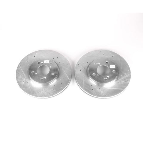 Power Stop 06-14 Honda Ridgeline Front Evolution Drilled & Slotted Rotors - Pair - JBR984XPR