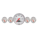 Autometer Arctic White 3-3/8in Electric Speedometer with Wheel Odometer/ 2-1/16in Oil Pressure - 1340