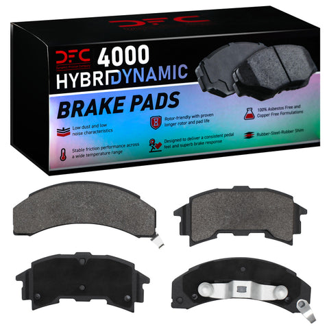DFC 84-88 Pontiac Fiero Rear 4000 Hybridynamic Brake Pads - 4000-0262-00