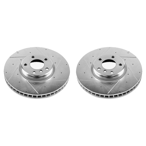Power Stop 10-17 BMW 535i GT Front Evolution Drilled & Slotted Rotors - Pair - EBR1230XPR