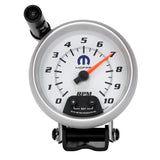 AutoMeter Gauge Tachometer 3-3/4in. 10K RPM Pedestal W/ Ext. Quick-Lite White Mopar - 880037
