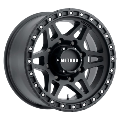 Method MR312 17x8.5 0mm Offset 8x6.5 130.81mm CB Matte Black Wheel - MR31278580500