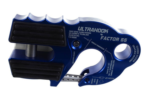 Ford Racing Factor 55 UltraHook w/Rope Guard - Blue - M-1821-UHB