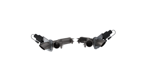 QTP 11-18 Dodge Durango 5.7L 2.5in 304SS Aggressor Cutout Dual Mid Pipes - 520511