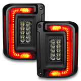 Oracle 07-17 Jeep Wrangler JK Flush Mount LED Tail Lights - Tinted - 5891-504-T