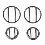Rugged Ridge 07-18 Jeep Wrangler JK Textured Black Turn Signal & Side Marker Euro Guard Kit - 11231.25