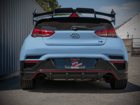 aFe Hyundai Veloster N 21-22 L4-2.0L (t) Takeda Cat-Back Exhaust System- Black Tips - 49-37030-B
