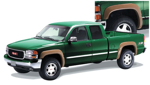 Bushwacker 07-07 Chevy Silverado 1500 Classic Fleetside Extend-A-Fender Style Flares 4pc - Black - 40906-02