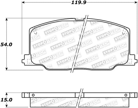 StopTech Street Brake Pads - 308.03560