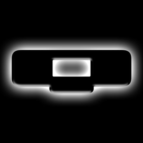 ORACLE Lighting Universal Illuminated LED Letter Badges - Matte Blk Surface Finish - Q - 3141-Q-001