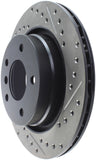 StopTech Power Slot 00 BMW 323 / 01-07 325 / 99-00 328 Series Rear Left Drilled & Slotted Rotor - 127.34049L