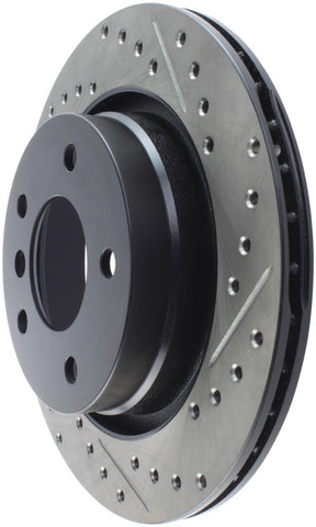 StopTech Power Slot 00 BMW 323 / 01-07 325 / 99-00 328 Series Rear Left Drilled & Slotted Rotor - 127.34049L