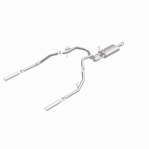 Magnaflow 09-13 Dodge Ram 1500 V6 3.6L Dual Spilt Rear Exit Polished Stainless C/B Perf Exhaust - 15249