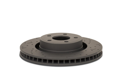 Hawk Talon 2000 Audi TT Quattro Solid Rear Rotor Drilled and Slotted Rear Brake Rotor Set - HTC4786