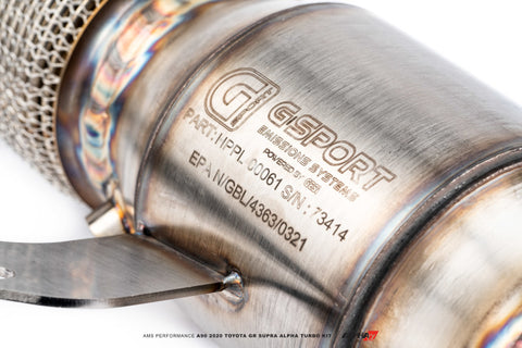 AMS Performance A90 2020 Toyota GR Supra Alpha 6 GTX3076 GEN II Turbo Kit 49 State Legal EPA Catted - AMS.38.14.0001-2