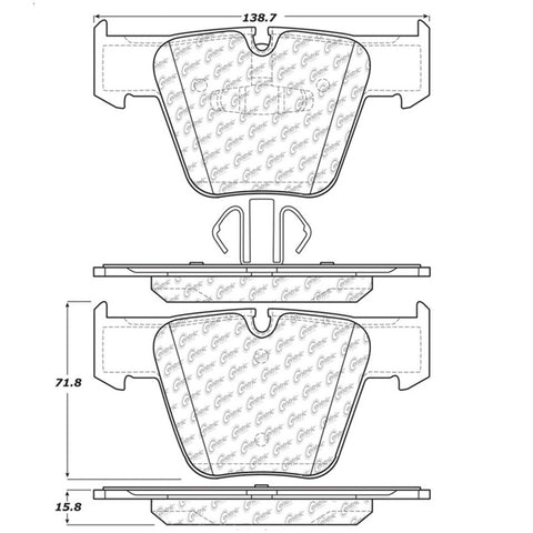 StopTech Street Touring Brake Pads - 308.12890