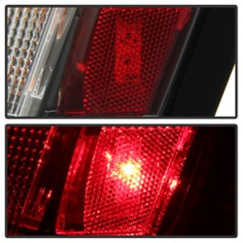 Spyder 05-07 Chrysler 3000C Verison 2 Light Bar LED Tail Lights - Red Clear (ALT-YD-C305V2-LED-RC) - 5083364
