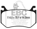EBC 2016+ Alfa Romeo Giulia 2.9L Twin Turbo Bluestuff Rear Brake Pads - DP52326NDX