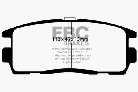 EBC 10+ Chevrolet Equinox 2.4 Yellowstuff Rear Brake Pads - DP41797R