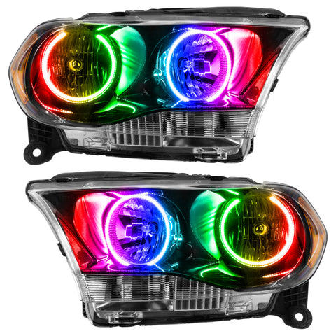 Oracle 11-13 Dodge Durango SMD HL Halogen - Black - ColorSHIFT w/o Controller - 7102-334