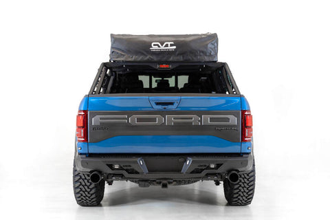 Addictive Desert Designs 2015+ Ford F-150 Overlander Chase Rack w/ 3rd Brake Light - Hammer Black - C118822000103