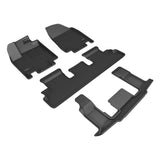3D MAXpider 22-26 Infiniti QX60 6-Seat R1/R2/R3 Kagu Floormats - Black - L1IN03401509