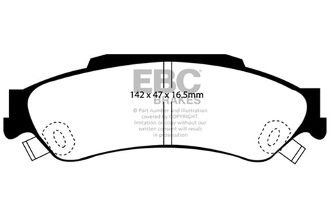 EBC 98-05 Chevrolet Blazer 4.3 2WD Greenstuff Rear Brake Pads - DP61602