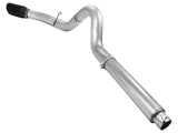 aFe Atlas 5in DPF-Back Aluminized Steel Exh Sys, Ford Diesel Trucks 08-10 V8-6.4L (td) Black tip - 49-03054-B
