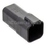 NAMZ Deutsch DT Series 6-Wire Receptacle & Wedgelock - Black (Repl. HD 72106-94BK) - DR-6B