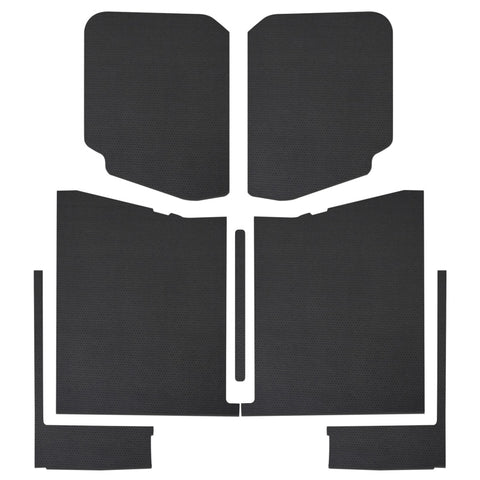 DEI 20-22 Jeep Gladiator JT 4-Door Boom Mat Complete Headliner Kit - 7 Piece - Black Leather Look - 50187