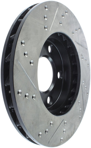 StopTech 94-04 Ford Mustang (exc Cobra & Bullitt) Front Left Slotted & Drilled Rotor - 127.61041L