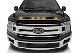 AVS 2016-2018 Ford F-150 Aeroskin LightShield Color Hood Protector, Shadow Black - 753096-G1