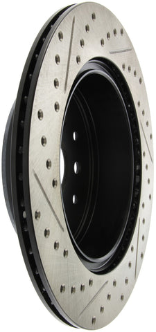 StopTech 5/93-98 Toyota Supra Left Rear Slotted & Drilled Rotor - 127.44105L