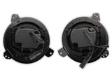 Raxiom 18-22 Jeep Wrangler JL/JT Axial 9-Inch LED Headlights w/RGB Halo- Black Housing (Clear Lens) - J142668