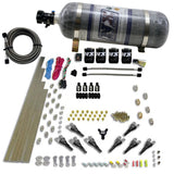 Nitrous Express 8 Cyl Shark Direct Port 4 Solenoids Nitrous Kit (200-600HP) w/Composite Bottle - 90006-12