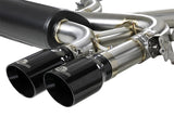 aFe MACH Force-Xp 3.5in. 304 SS C/B Exhaust System 15-18 BMW X5 M (F85) V8-4.4L (tt) - Black Tip - 49-36341-B
