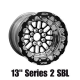 Belak 13x9 / 5in BS / 4x100 BP / High Pad / Series 2 Wheel - Single Beadlock - 13094100S25BS-SBL