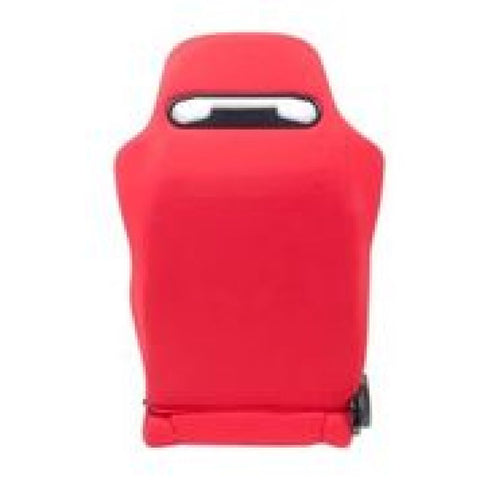 NRG Sport Seats (Pair) Type-R Cloth w/NRG Logo - Red w/Red Stitch - RSC-210L/R