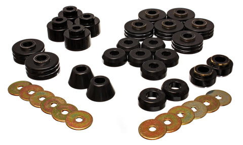 Energy Suspension Suburban Body Mounts - Black - 3.4147G